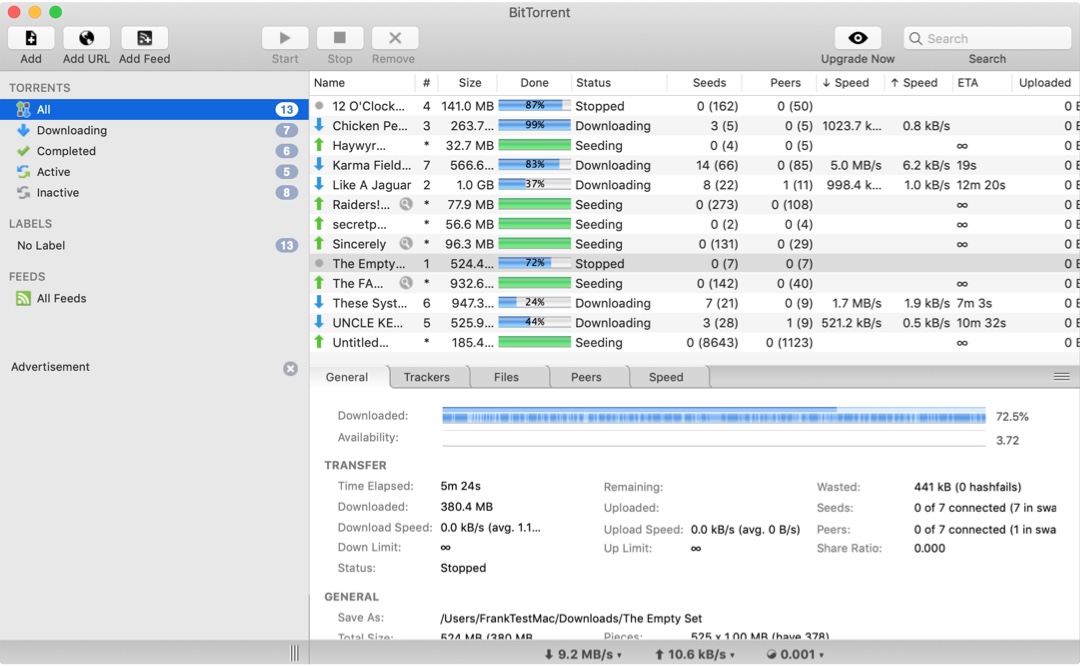 Descargar aplicaciones cliente BitTorrent para Mac